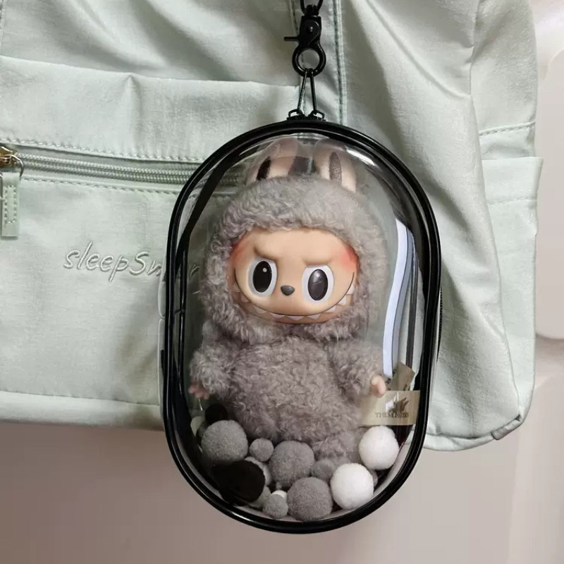 LABUBU - TRANSPARENT BAG - ZIP 1 labubu transparent bag 01